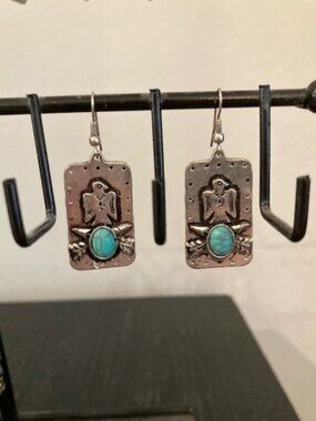 Silver and Turquoise Earrings